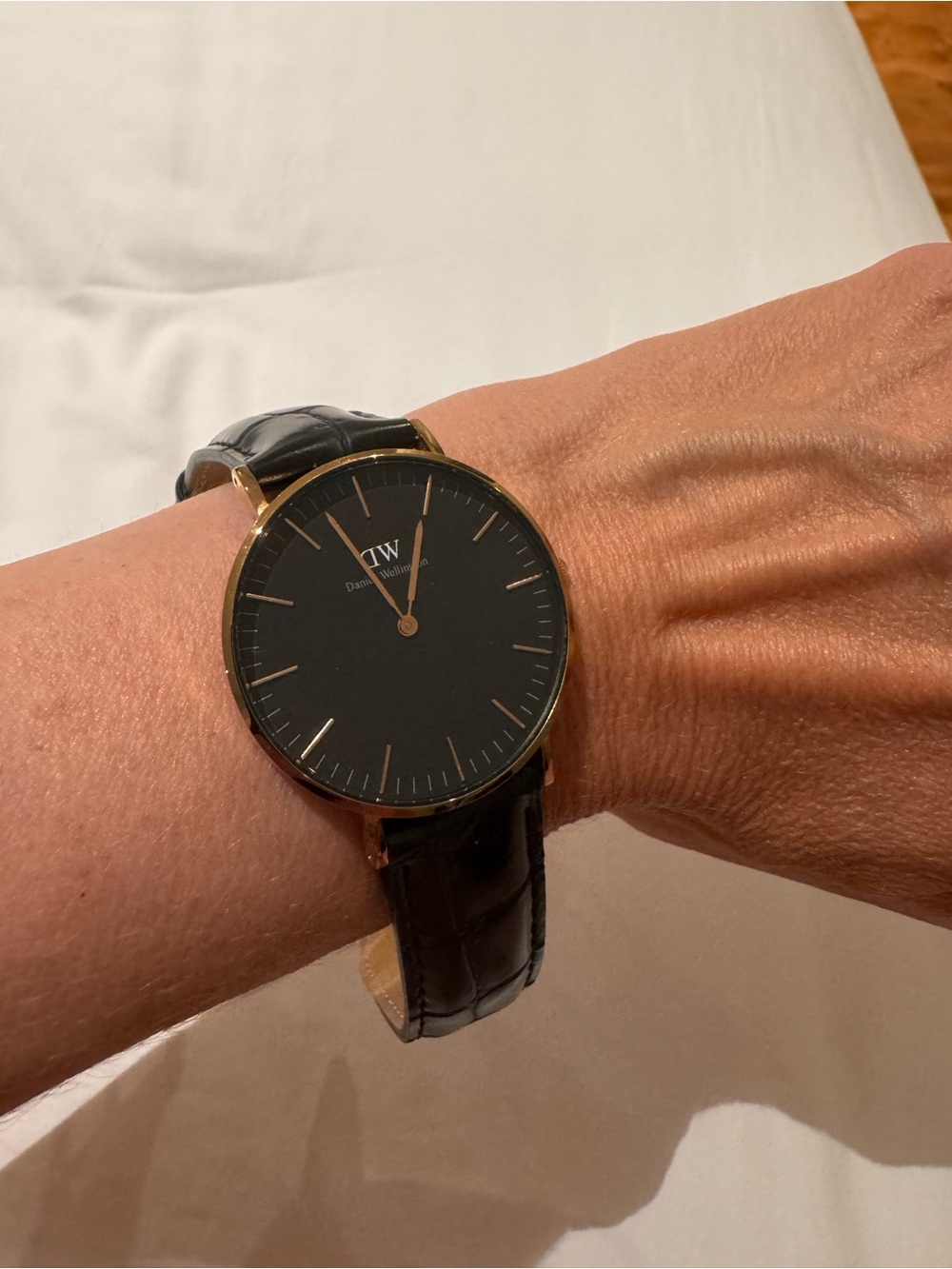 Daniel Wellington Classic B36R1 Black & Rose Gold Watch 36mm